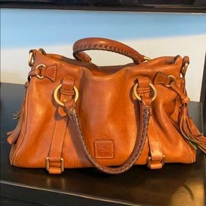 Dooney & Bourke Cognac Satchel Handbag